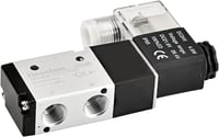 Heschen Elektromos Pneumatikus Mágnesszelep 3V210-08 24V DC 3/2 Utas PT1/4 Alumínium Ezüst-Fekete CE 9