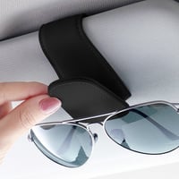 Suport magnetic pentru ochelari Heshebuy pentru parasolar auto, negru, 2 bucăți - Clemă pentru ochelari de soare și carduri 6