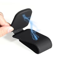 Suport magnetic pentru ochelari Heshebuy pentru parasolar auto, negru, 2 bucăți - Clemă pentru ochelari de soare și carduri 3