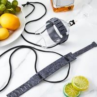 Hestya Set 4 Suporturi din Pâslă pentru Pahare de Vin, Agățabile, Gri, 33,5 x 3 x 0,2 cm, Suport pentru Pahare, Suport din Pâslă cu Agățătoare 4