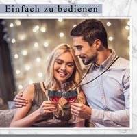 Hestya Set 4 Suporturi din Pâslă pentru Pahare de Vin, Agățabile, Gri, 33,5 x 3 x 0,2 cm, Suport pentru Pahare, Suport din Pâslă cu Agățătoare 6