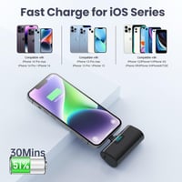 HETP Mini Powerbank 5200 mAh pre iPhone, 20W PD 4.0 rýchlonabíjanie, LCD displej, kompaktná externá batéria pre iPhone 14 Pro Max 13 12 11 XR XS 8 7 3