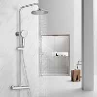 hevenaov Termosztátos Esőzuhany Szett Rozsdamentes Acél 80-120 cm Magasságállítható 1