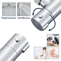 hevenaov Termosztátos Esőzuhany Szett Rozsdamentes Acél 80-120 cm Magasságállítható 3