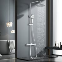 hevenaov Termosztátos Esőzuhany Szett Rozsdamentes Acél 80-120 cm Magasságállítható 9