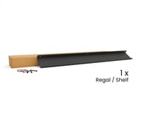 Șină pentru tablouri HEVVA Marseille 80 cm negru – etajeră decorativă de perete pentru tablouri 4