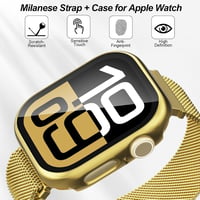 Hexasider Mágneses Karkötő Védőtokkal Apple Watch 38-49mm Óraszíj - Rozsdamentes Acél Milánói Szíj iWatch Series 11-3 Ultra Kompatibilis

AI 4