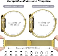 Hexasider Mágneses Karkötő Védőtokkal Apple Watch 38-49mm Óraszíj - Rozsdamentes Acél Milánói Szíj iWatch Series 11-3 Ultra Kompatibilis

AI 3
