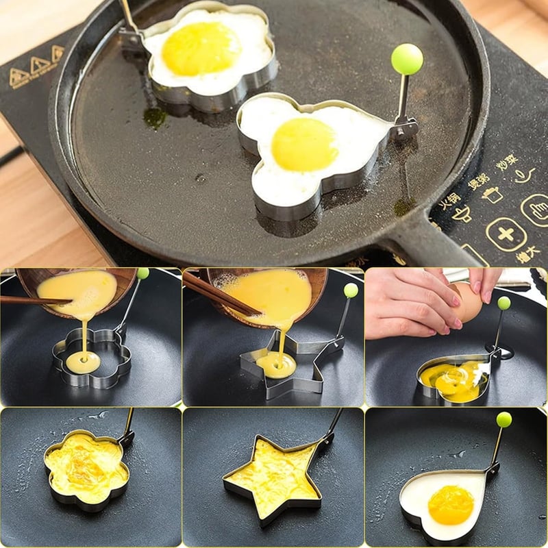 HexinYigjly 2 db 12 cm-es mini serpenyő, tapadásmentes, indukcióhoz, gázhoz, 2 kefe