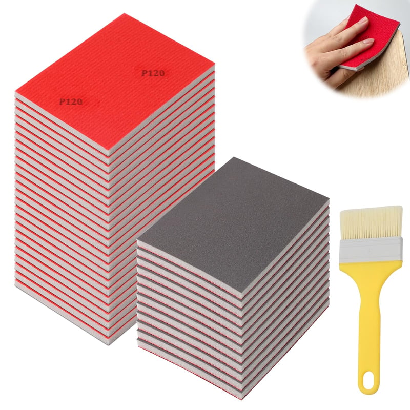 Set 36 bureți abrazivi Hexizexi P180-P4000, set de șlefuire pentru lemn cu granulații variate