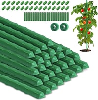 HEYIDAMAI 30 db Növénytámasz Acél Növénykötöző Rendszer 40 cm Konnektorokkal 1