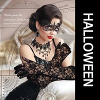HEYIDAMAI Halloween Jelmez Szett 9 Részes Női Paróka Kiegészítőkkel Maszkkal 5