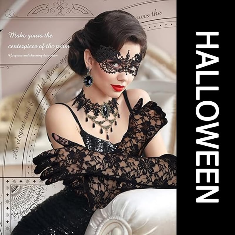 HEYIDAMAI Halloween Jelmez Szett 9 Részes Női Paróka Kiegészítőkkel Maszkkal