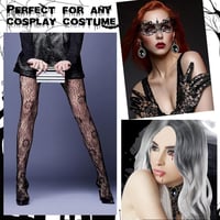 HEYIDAMAI Halloween Jelmez Szett 9 Részes Női Paróka Kiegészítőkkel Maszkkal 6
