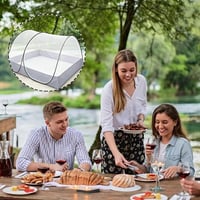HEYIDAMAI Pop-up sieť proti hmyzu 200x100x73 cm, skladacia cestovná sieť proti komárom na doma, na kempovanie, prenosná 6