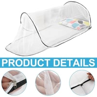 Plasă de țânțari tip pop-up HEYIDAMAI 200x80x56 cm, plasă de țânțari pliabilă și portabilă pentru pat, ideală pentru călătorii, camping și uz casnic 4