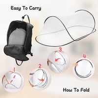 Plasă de țânțari tip pop-up HEYIDAMAI 200x80x56 cm, plasă de țânțari pliabilă și portabilă pentru pat, ideală pentru călătorii, camping și uz casnic 3