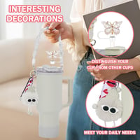 HEYIDAMAI Stanley Cup Kiegészítő Szett - Fogantyú, Szilikon Védő és Szívószál Fedél 6