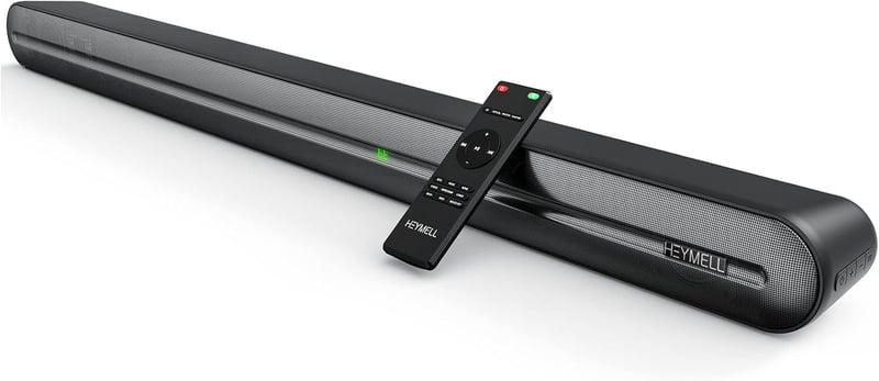 Heymell 150W Soundbar Beépített Mélynyomóval - Zajmentes Tiszta Hangzás, DSP, 3D, Bluetooth 5.0, HDMI ARC, Optikai Csatlakozás, 8 Hangmód TV