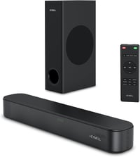Heymell 2.1CH 160W Soundbar TV-hez Mélynyomóval - Erőteljes Basszus, Kristálytiszta Hang, 9 Hangmód, HDMI ARC, Bluetooth 5.0, Fali Rögzíthet 1