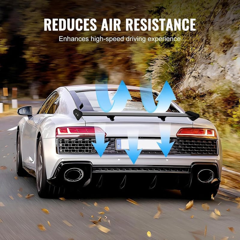HEYOUTH 110 cm Aluminium Autó Spoiler Szárny, Univerzális GT Hátsó Szárny Dekoráció