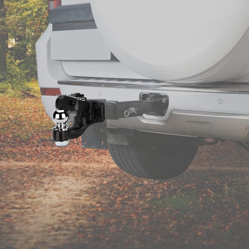 HEYOUTH 50 mm vonóhorog golyós csatlakozófej fekete 8000 kg 8T utánfutó transporter pick-up teherautó quad traktorhoz
