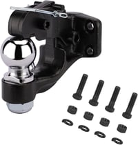 HEYOUTH 50 mm vonóhorog golyós csatlakozófej fekete 8000 kg 8T utánfutó transporter pick-up teherautó quad traktorhoz 1