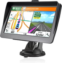 7-palcová GPS navigácia HEYOUTH pre osobné autá, nákladné vozidlá a karavany – mapa Európy, hlasová navigácia, POI a upozornenie na rýchlosť, bezplatná aktualizácia máp 1