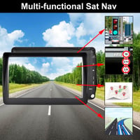 7-palcová GPS navigácia HEYOUTH pre osobné autá, nákladné vozidlá a karavany – mapa Európy, hlasová navigácia, POI a upozornenie na rýchlosť, bezplatná aktualizácia máp 3