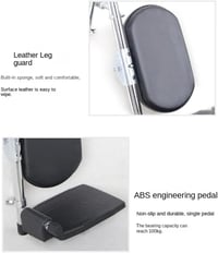 HEYOUTH állítható kerekesszék lábtartó 2 darabos fekete magasság 40-70 cm 100 kg terhelés szögállítás 90-180 fok legtöbb kerekesszékhez 4