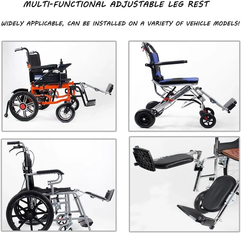 HEYOUTH állítható kerekesszék lábtartó 2 darabos fekete magasság 40-70 cm 100 kg terhelés szögállítás 90-180 fok legtöbb kerekesszékhez