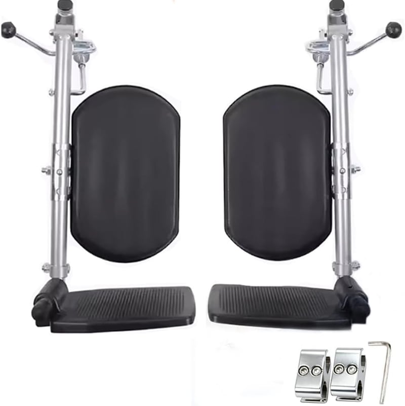 HEYOUTH állítható kerekesszék lábtartó 2 darabos fekete magasság 40-70 cm 100 kg terhelés szögállítás 90-180 fok legtöbb kerekesszékhez