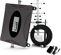 HEYOUTH Mobiltelefon Jelerősítő 68dB Yagi Antennával - 2G 3G 4G GSM Hálózati Erősítő 900/850/1800 μHz - Minden Szolgáltatóval Kompatibilis 1
