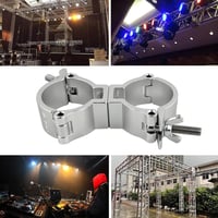 HEYOUTH Truss O Clamp svorka, 4 ks, 40-52 mm dvojitá otočná rúrová svorka, nosnosť 200 kg, pre pohyblivé pódiové svetlá 7