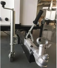 HEYOUTH Vonókerék Stabilizátor 500 kg Teherbírás, Összecsukható Vonókerék 60 mm, Utánfutó Kerék 200x50 mm 3