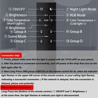 Heyseven LED stropné svietidlo stmievateľné 24W Smart RGB s meniteľnými farbami IP44 vodotesné do kúpeľne spálne obývačky kompatibilné s Alexa a Google Assistant 9