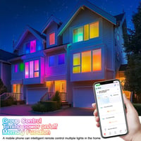 Heyseven LED stropné svietidlo stmievateľné 24W Smart RGB s meniteľnými farbami IP44 vodotesné do kúpeľne spálne obývačky kompatibilné s Alexa a Google Assistant 5