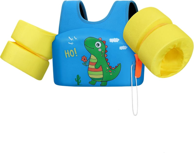 HeySplash Gyermek Úszómellény Síppal, Állítható Pánt, Dupla Csattal, Úszástanuláshoz