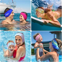 HeySplash Neoprén Úszófejpánt Lila Tie-Dye Gyerek és Felnőtt Füldugó 8