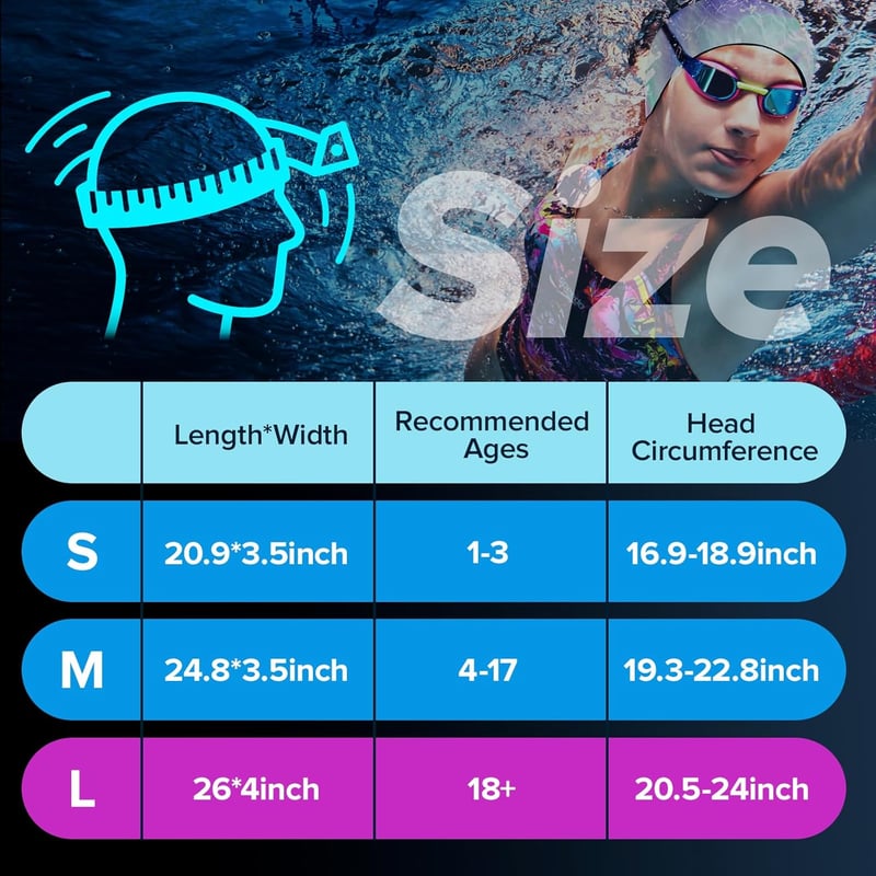 HeySplash Neoprén Úszófejpánt Lila Tie-Dye Gyerek és Felnőtt Füldugó