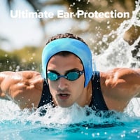 HeySplash Úszó Fejpánt Neoprén Füldugó Tartó Gyerekeknek Felnőtteknek L Kék 5