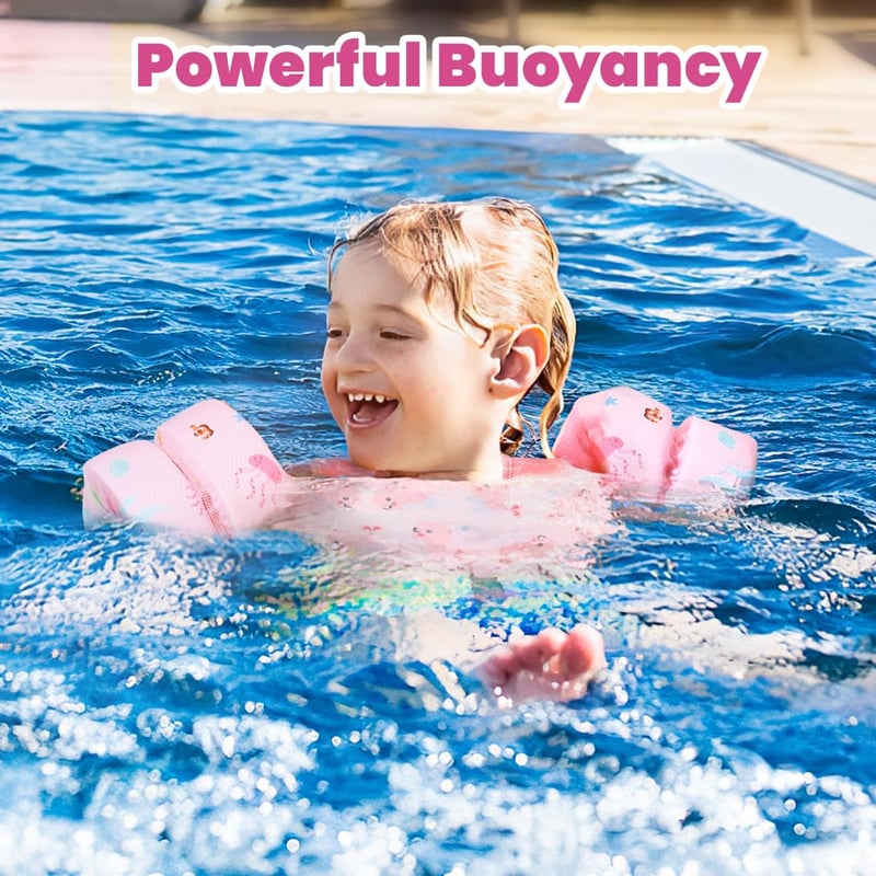 HeySplash Úszógumi Gyerekeknek 2-6 Év, Állítható Vállpánttal, Úszóöltöny Kisgyermekeknek