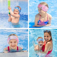 HeySplash neoprén úszófejpánt fülvédővel – M-es méret, világoskék 8