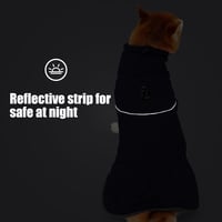 HEYWEAN vízálló kutyakabát fleece béléssel, reflektív téli kabát kutyáknak 6
