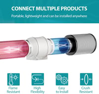 HG Power 100mm alumínium flexibilis légcsatorna 2m hosszú csatornacső 3