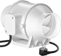 HG Power 100mm Csatornaventilátor 230V Csendes Fürdőszoba Konyha Garázs Szellőztetés - φ4inch / 100mm 1