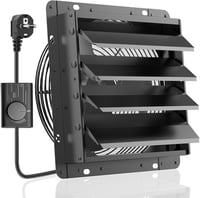 HG Power 350 mm ipari fali elszívó ventilátor 1500 m3/h sebességszabályzóval rácsos szűrővel alumínium ablakventilátor EU csatlakozóval 1
