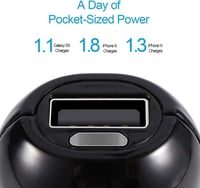 hganus Mini power bank külső akkumulátor - fekete - 5000 mAh 4