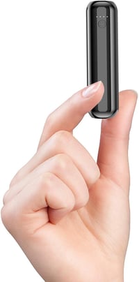 hganus Mini power bank külső akkumulátor - fekete - 5000 mAh 1