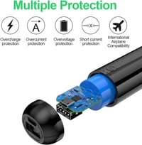 hganus Mini power bank külső akkumulátor - fekete - 5000 mAh 3